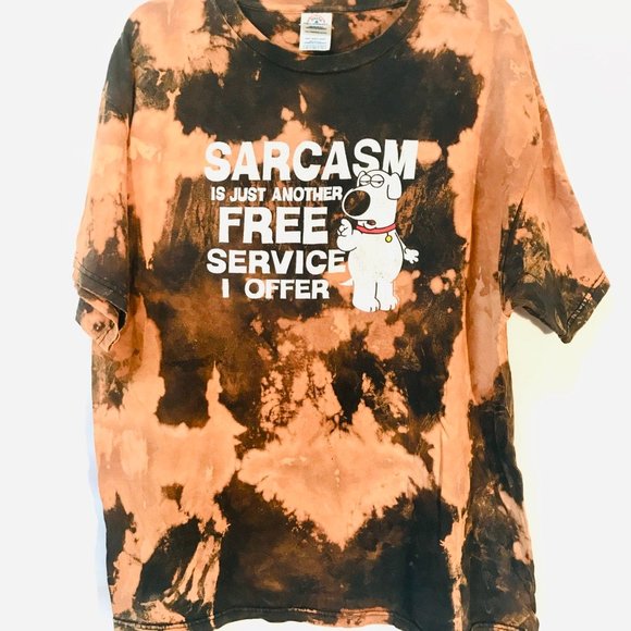 Family Guy Other - FAMILY GUY X Custom T Shirt Bleached Acid Wash XL